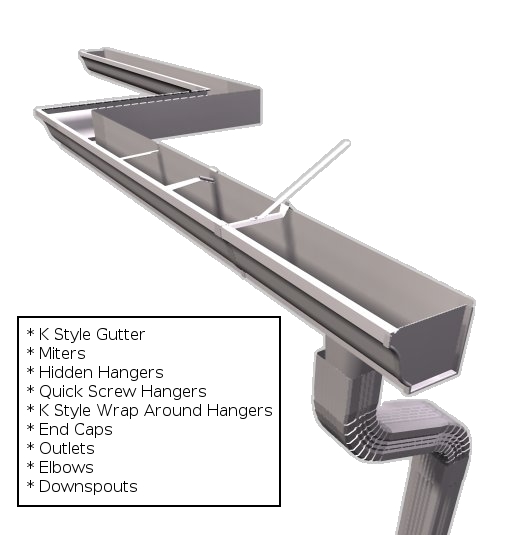K Style Aluminum Gutters Gutter Supply